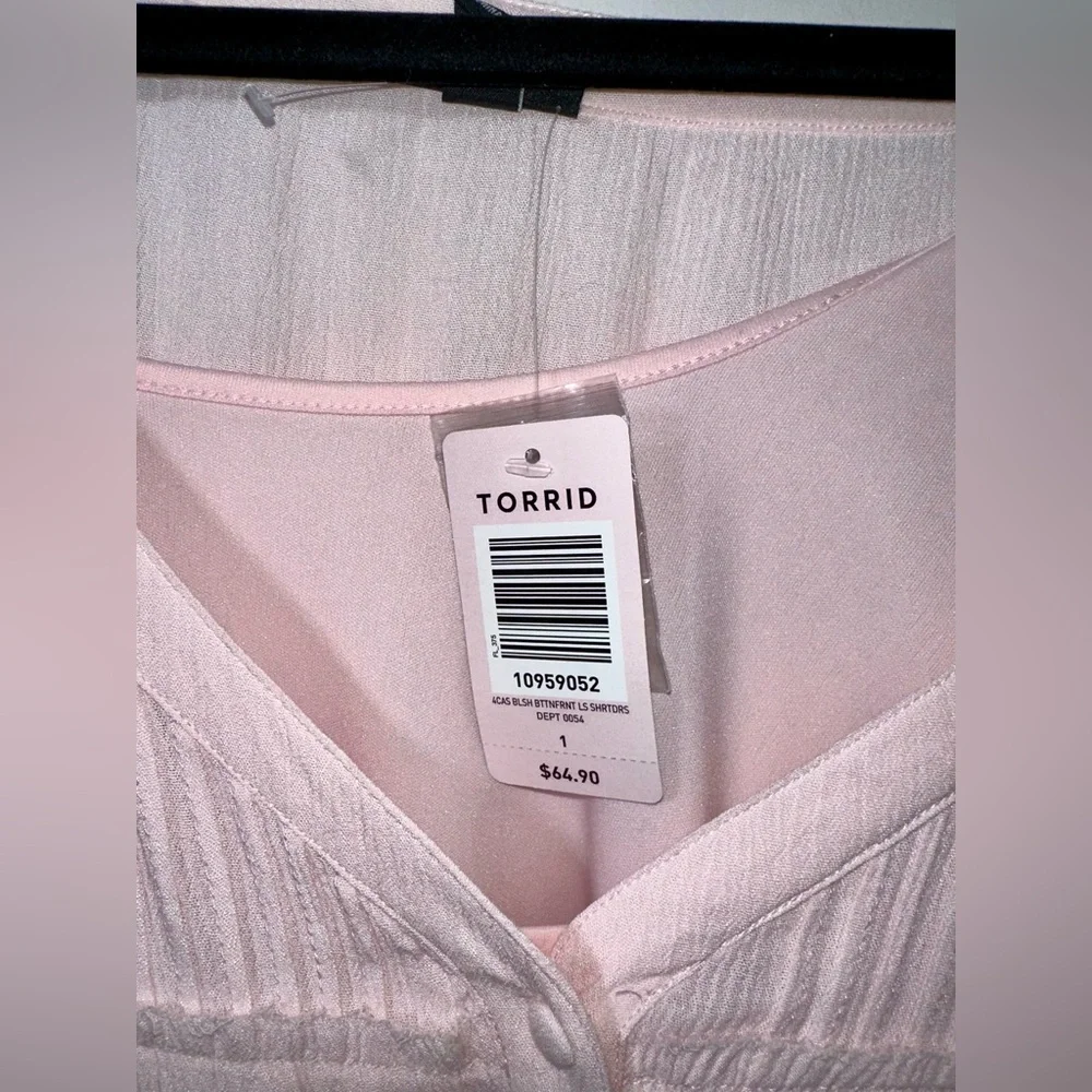 NWT TORRID Pale Pink Lined Dress - size 1 (14/16) - Picture 4 of 4